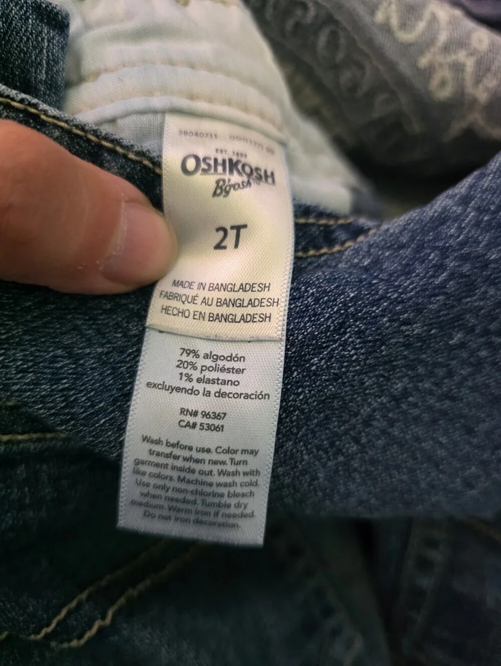 OshKosh B'gosh Light Blue Denim 2T Kids' Overalls